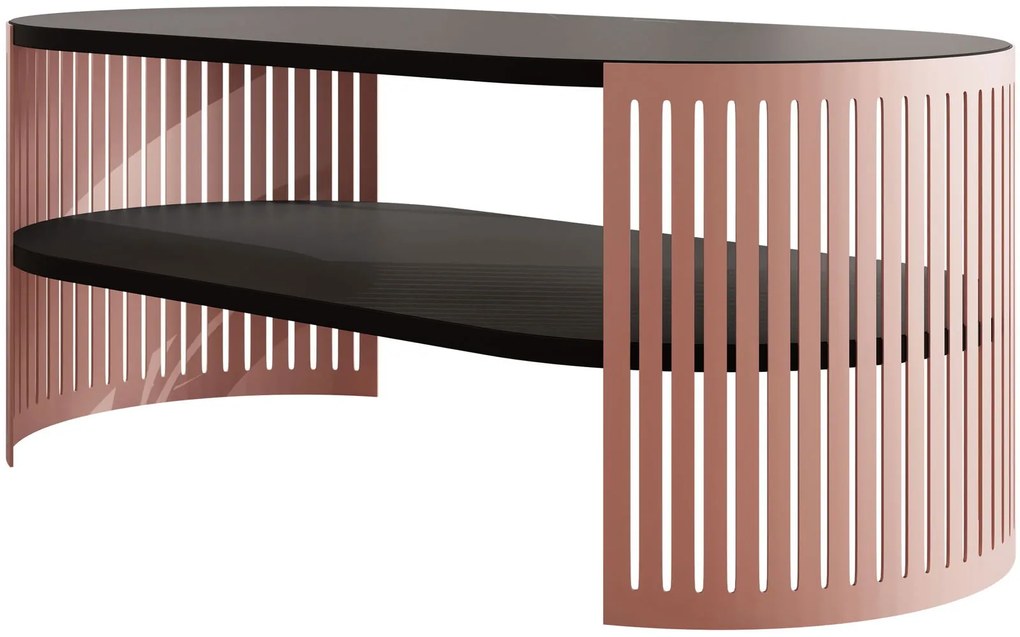 Холна маса Fikoli Ember I-Черно - Медно