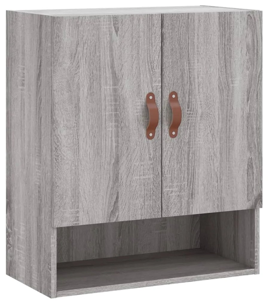 829890 vidaXL Стенен шкаф, сив сонома, 60x31x70 см, инженерно дърво