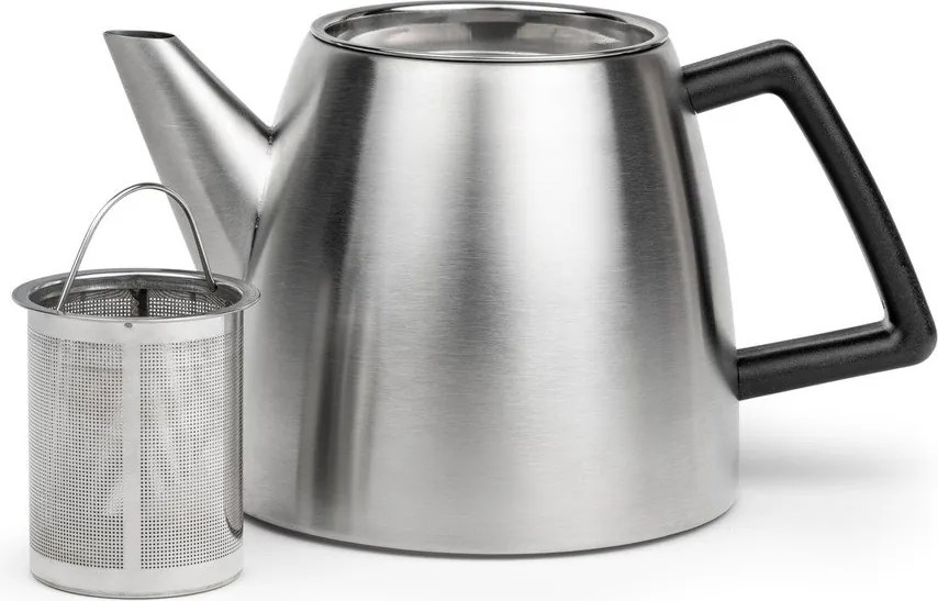 Чайник от неръждаема стомана с цедка в сребрист цвят 1,1 l Duet Odense – Bredemeijer