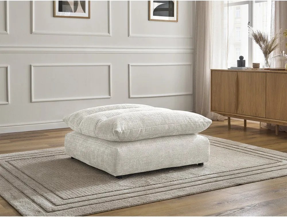 Бяла шенилова табуретка Neil – Bobochic Paris