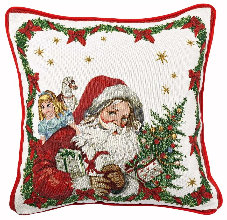 TOY'S FANTASY SANTA КОЛЕДНА ДЕКОРАТИВНА ВЪЗГЛАВНИЦА 45X45 СМ