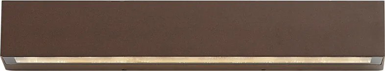 Индустриална външна стенна лампа ръждивокафява 38 см вкл. LED IP65 - Hannah