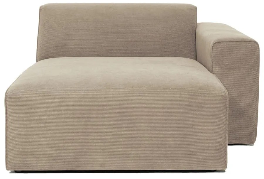 Бежов велурен модул на дивана (десен ъгъл) Sting - Scandic