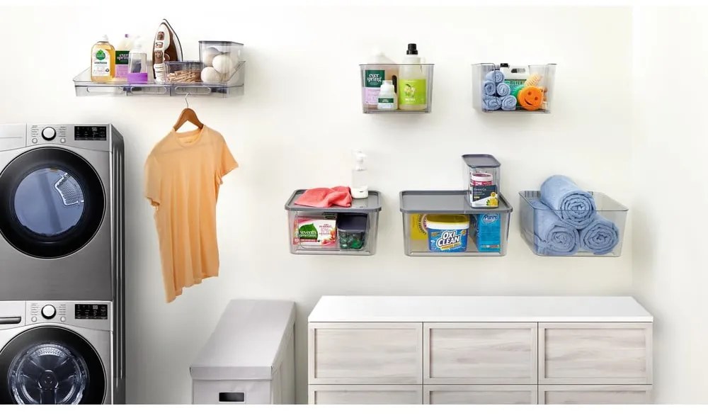 Кутия за съхранение на закрито с капак от рециклирана пластмаса iD Wallspace - iDesign