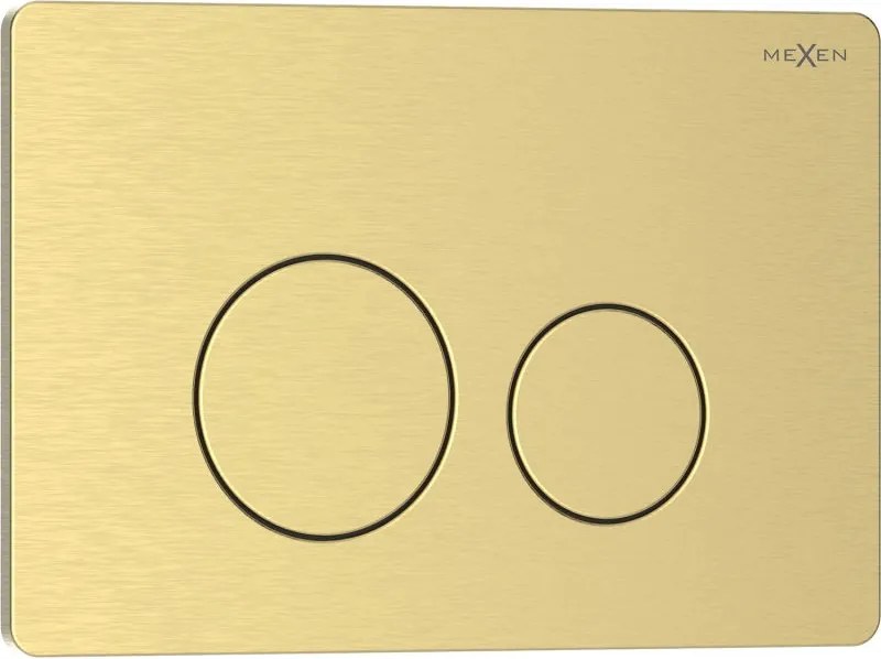 Mexen Tex 06 бутон за промиване неръждаема стомана, златисто четкано - 6106-11