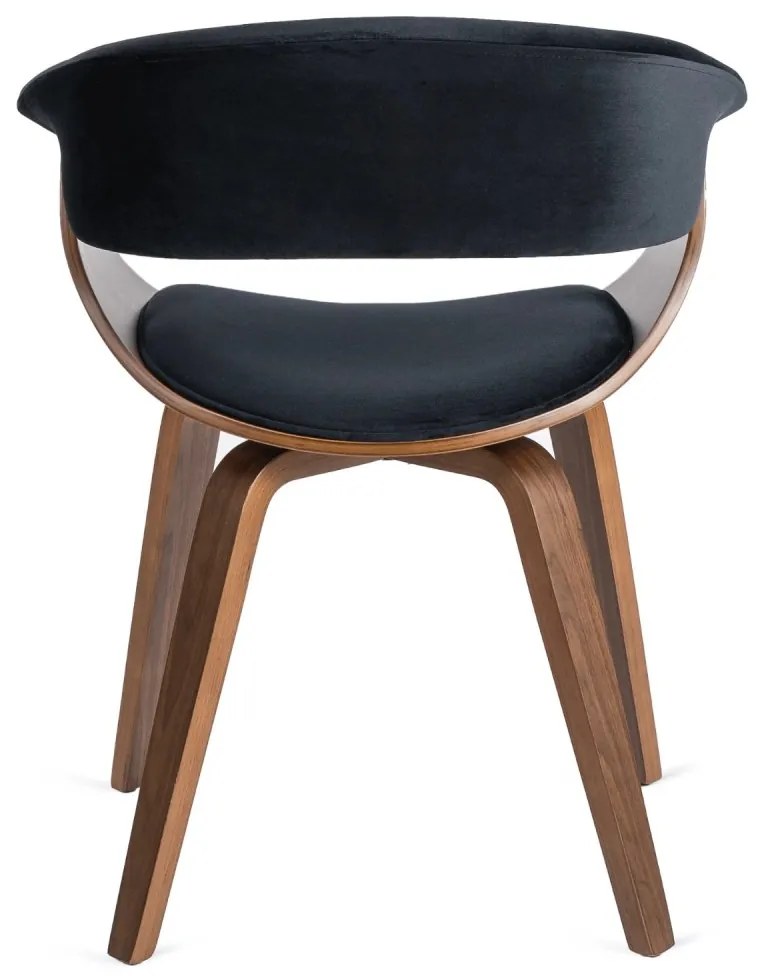 Тапициран кадифен фотьойл GARY - различни цветови варианти орех - бежов