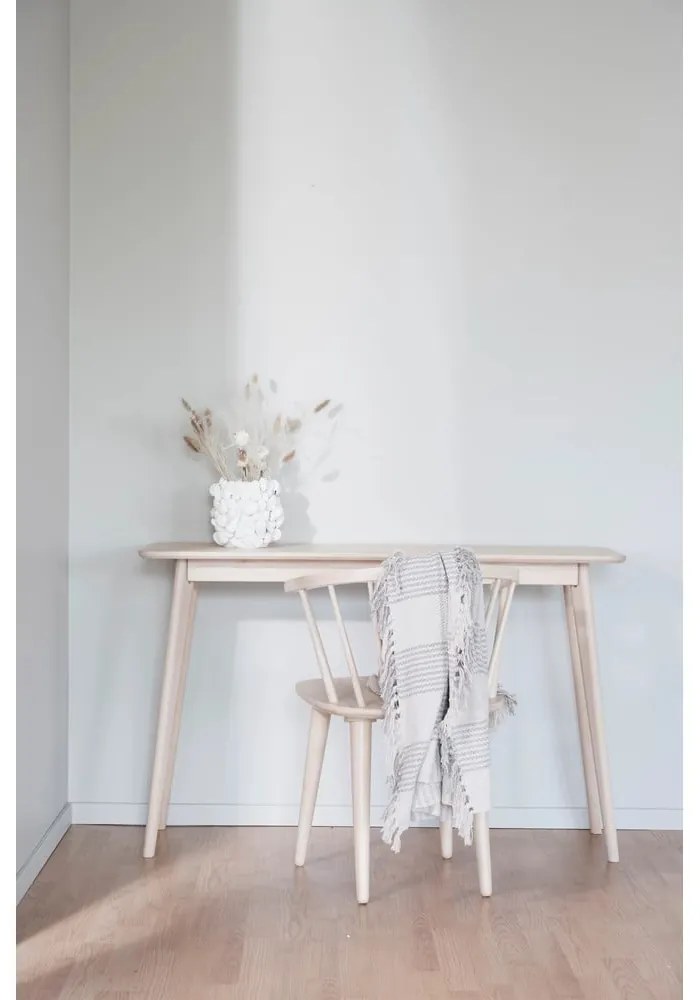 Конзолна маса в дъбов декор в естествен цвят 120x40 cm Yumi - Rowico