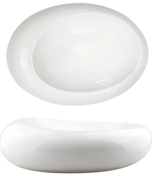 Horecano - Порцеланова чиния за презентация "Облак" бяла 30см- WHITE CLOUD- (F3006-12)