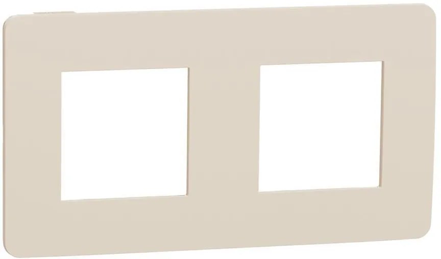 SE Лицева рамка 2х цвят Крем / Крем Unica Studio Color  /до изчерпване/ - NU280444