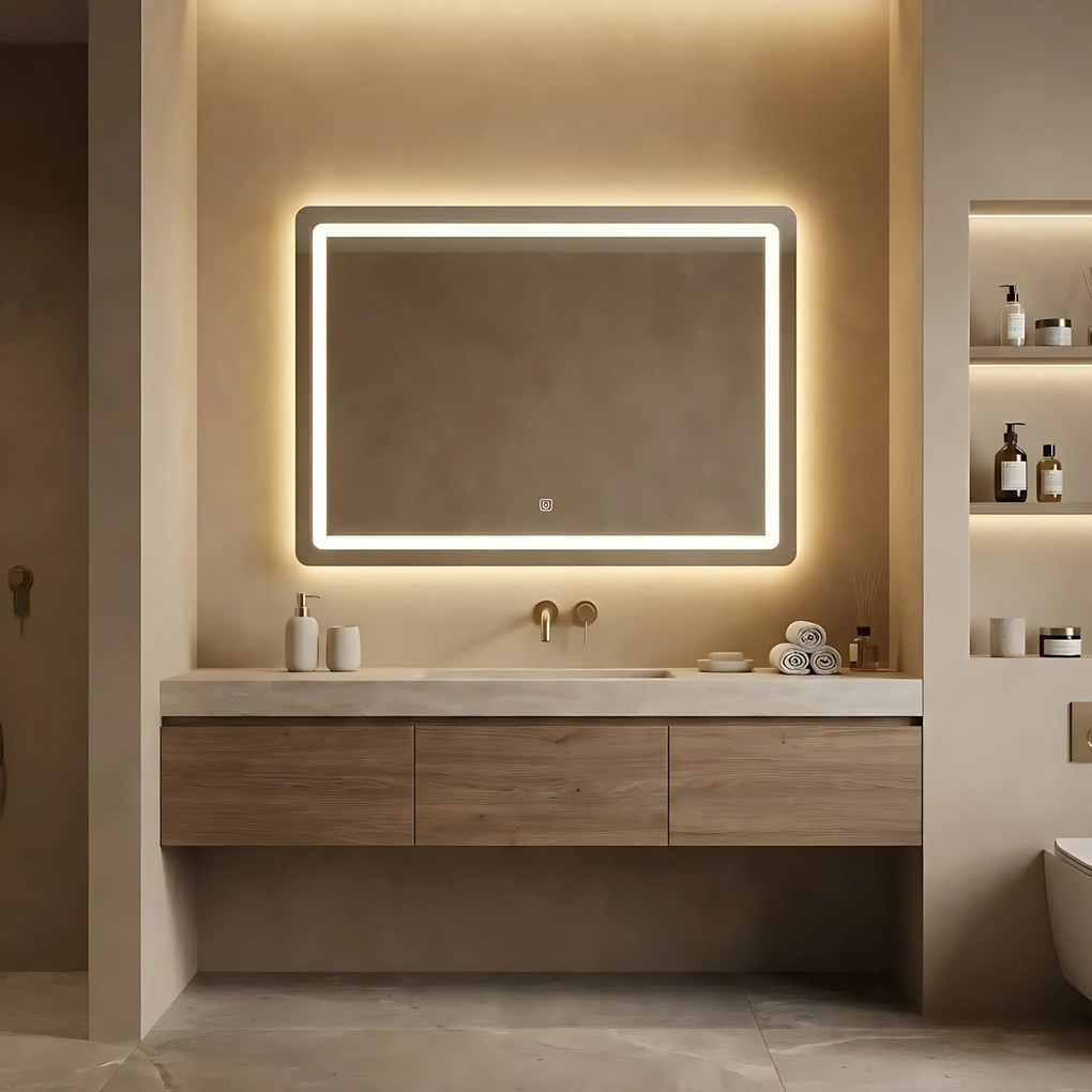 Огледало LED 80x60cm P10407