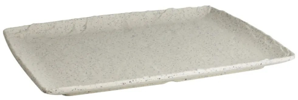 Kulsan - Меламиново плато правоъгълно 26,5x32,5см WHITE GRANITE POLARIS-(41012.WG)