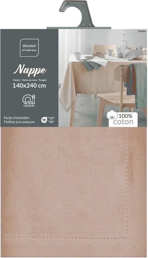Памучна покривка за маса 140x240 cm Charline – douceur d'intérieur