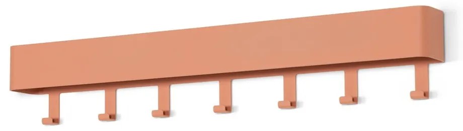 Метална стенна закачалка в цвят сьомга с рафт 72 cm Dax Play – Spinder Design