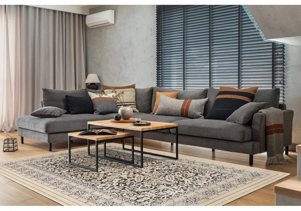 Бежов вълнен килим 133x180 cm Joanne - Agnella