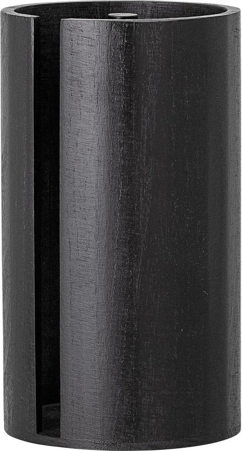 Черна дървена стойка за кухненска хартия ø 14,5 cm Celian – Bloomingville