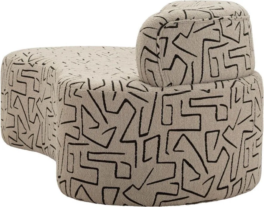 Бежов диван от букле 176 cm Nairobi – Mauro Ferretti