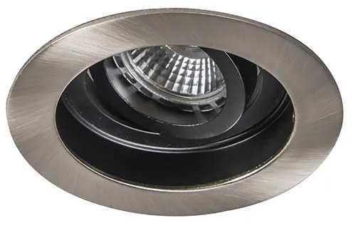 Комплект от 5 модерни вградени прожектора стомана - Rondoo