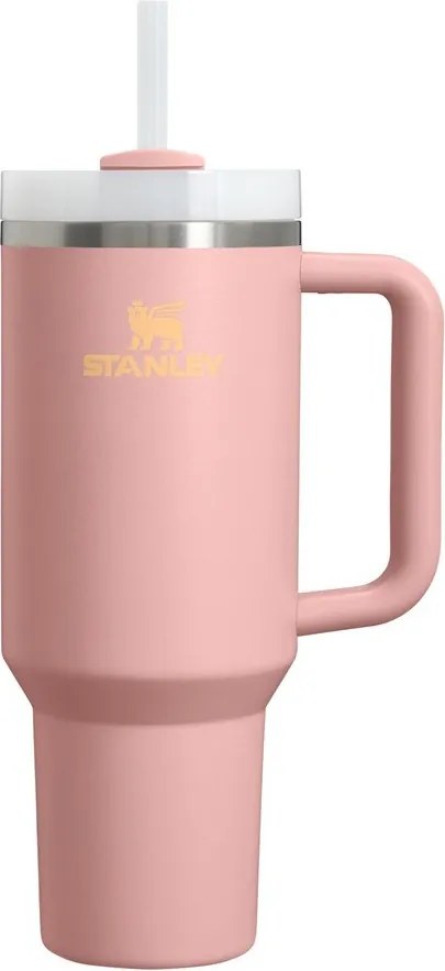 Прасковен термос със сламка от неръждаема стомана 1,18 l Quencher H2.O FlowState™ Tumbler Peach Rose – Stanley