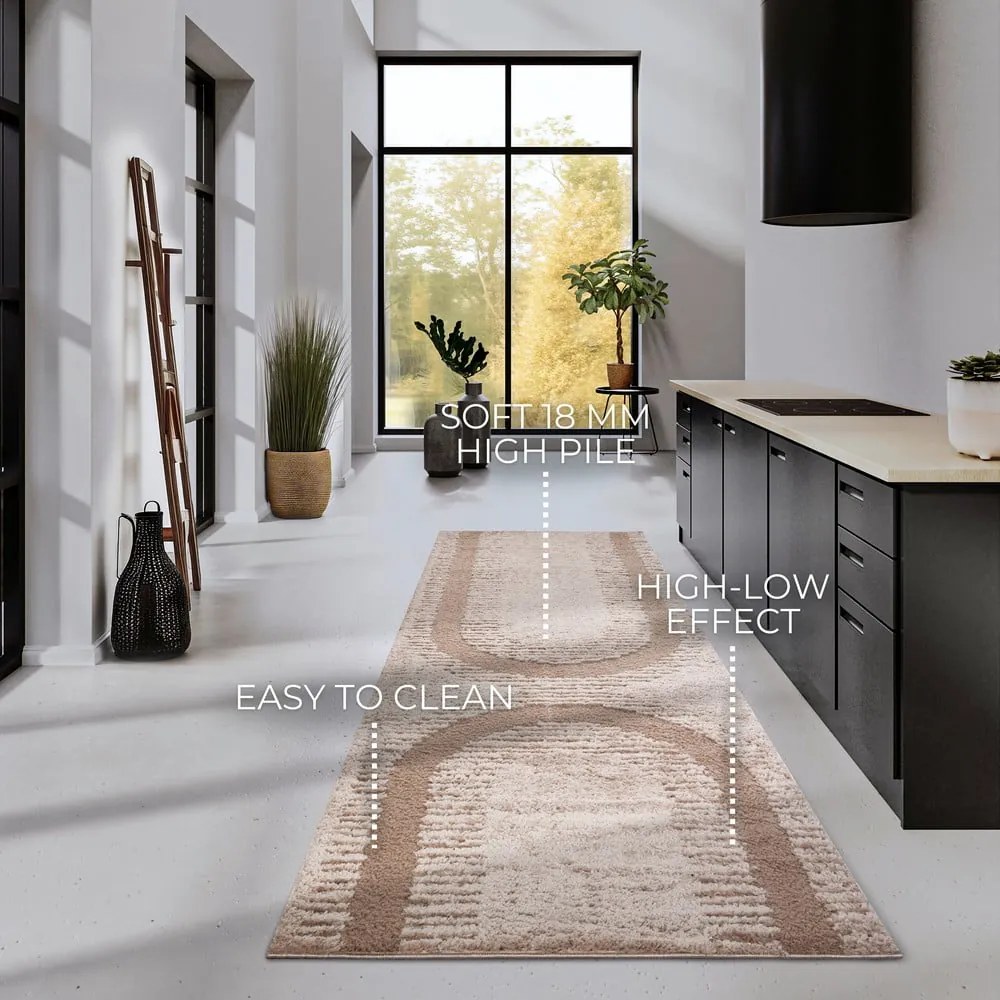 Бежова пътека 80x240 cm Bartoux Beige – Elle Decoration