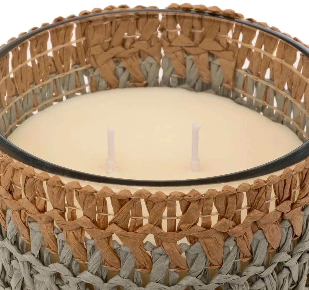 Ароматна свещ atmosphera Zaya, Scented, Amber Стъкло & Natural Fibers, 470 g