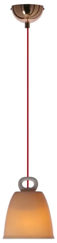 Бяло висящо осветително тяло с керамичен абажур Sewilla – Candellux Lighting