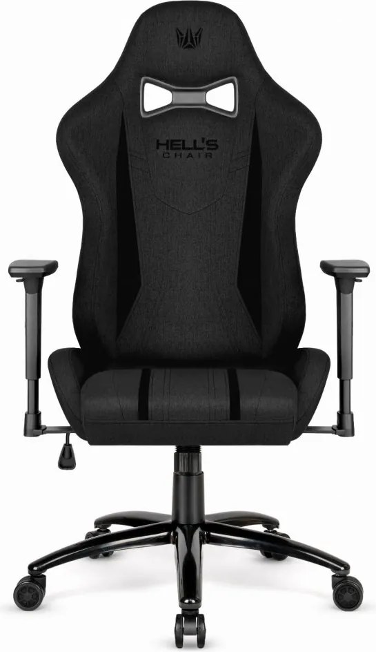 Ергономичен геймърски стол HC-1013 - черно покритие от висококачествен плат