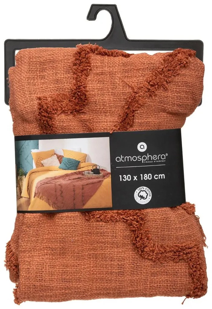 Покривало за легло atmosphera Inca, 130x180 cm, Памук - Охра