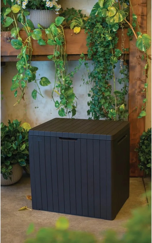 Сива градинска кутия за съхранение City – Keter