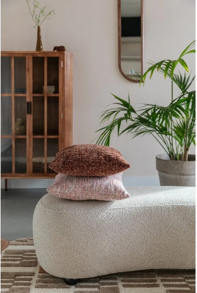 Бежова подплатена пейка от прежда с примки от букле Noxx – White Label