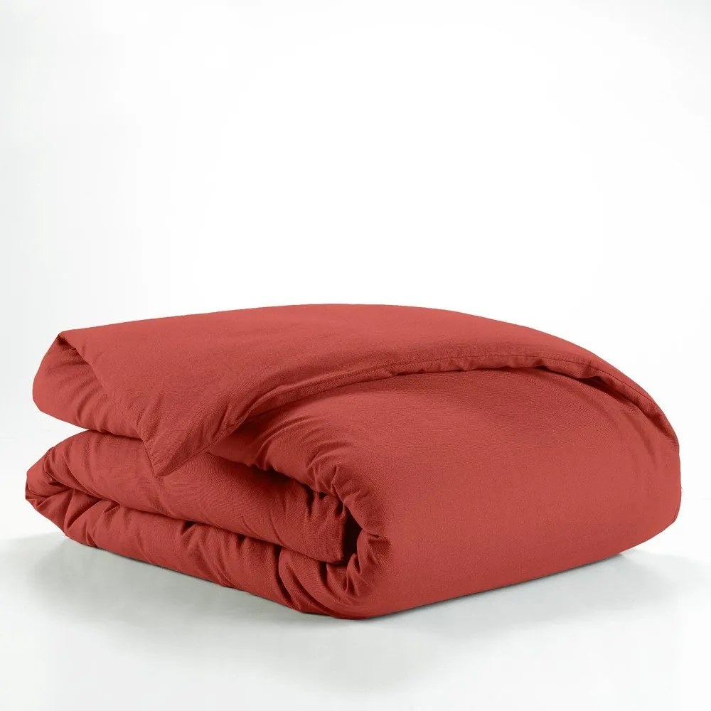 Единична памучна олекотена завивка в тухлен цвят 140x200 cm Lina – douceur d'intérieur