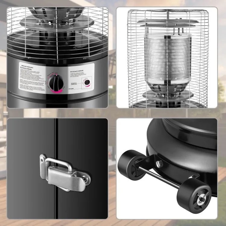 Газов градински отоплителен уред 11 kW с регулиране