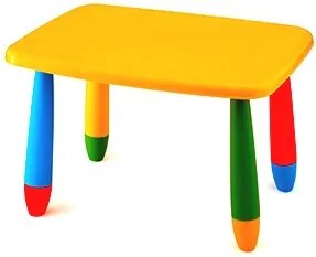 Детска правоъгълна масичка - Жълта