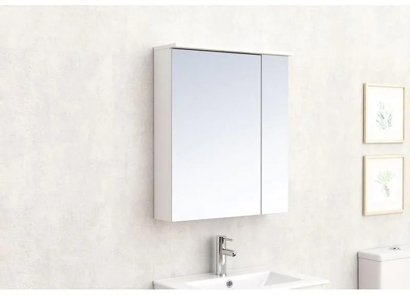Огледален PVC шкаф ICMC 6017-70 МОНЦА, Inter Ceramic, 60x70x17см