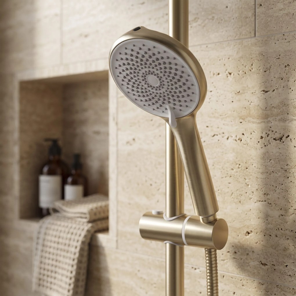 Комплект за душ Rea Foss Clif Brush Gold
