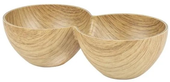 Еvelin - Плато за комплименти, двусекционно, 19,8x10xh5,5см, полистирен, WILLOW BUFFET-(10165-CW)