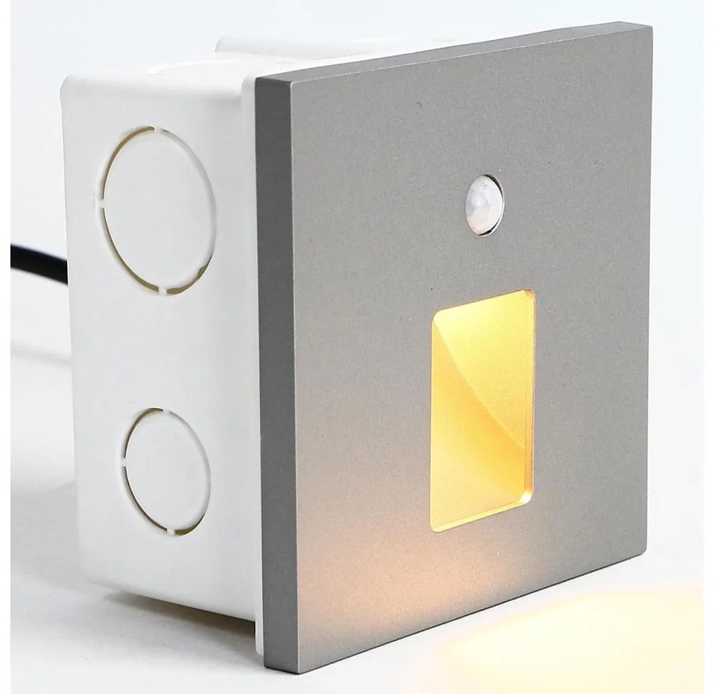 Emithor 70422 - LED осветително за стълби с сензор VIX LED/1W/230V 4000K сиво