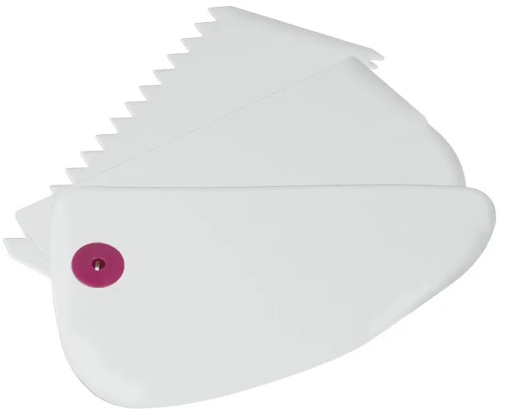 Комплект от 3 бели пластмасови чистачки - Metaltex