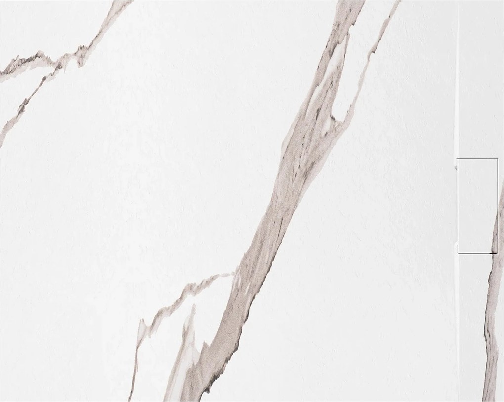 Корито за душ кабина Bazalt CARRARA WHITE 80x100