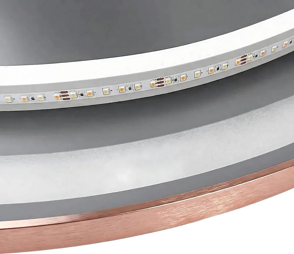 Огледало LED 100cm MMJ BRUSH COPPER