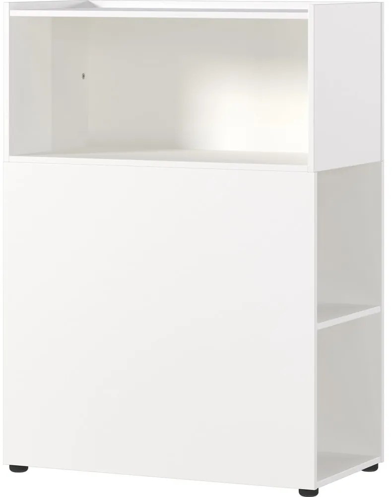 Бял шкаф за книги 80x120 cm Mailand - Germania