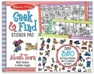 Melissa&amp;Doug - Творчески комплект за оцветяване със стикери - Животни