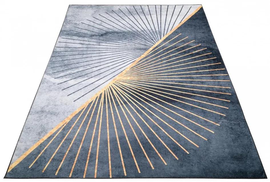 Сив съвременен килим със семпъл модел Ширина: 140 см | Дължина: 200 см