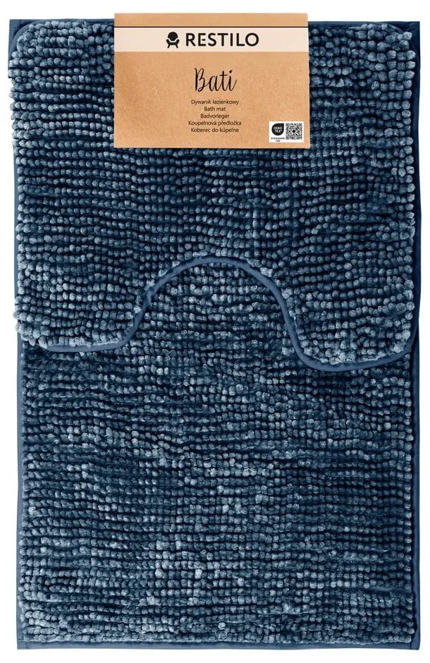Комплект от 2 тъмносини постелки за баня Bati - AmeliaHome