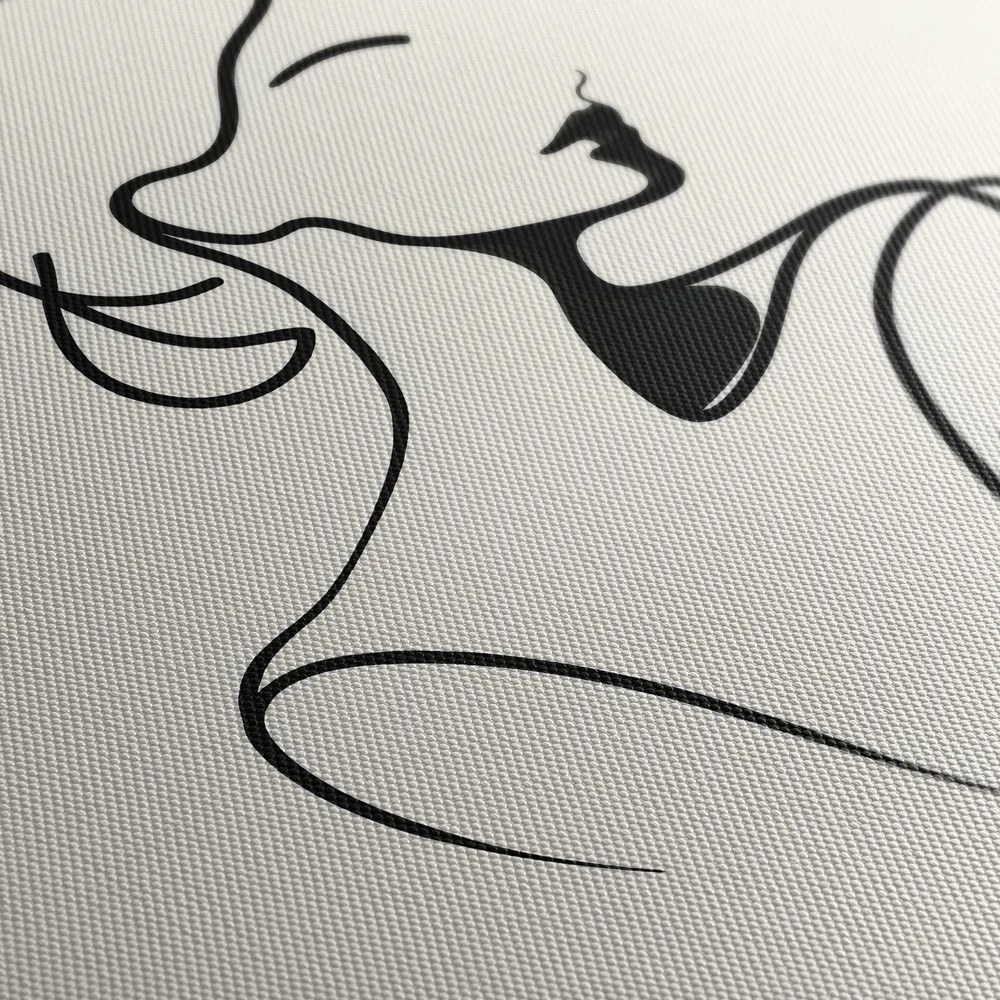 Картина на платно – Жена в минималистични линии