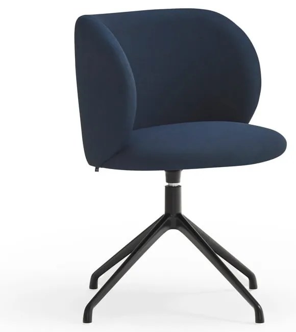 Тъмносин тапициран трапезен стол Mogi – Teulat