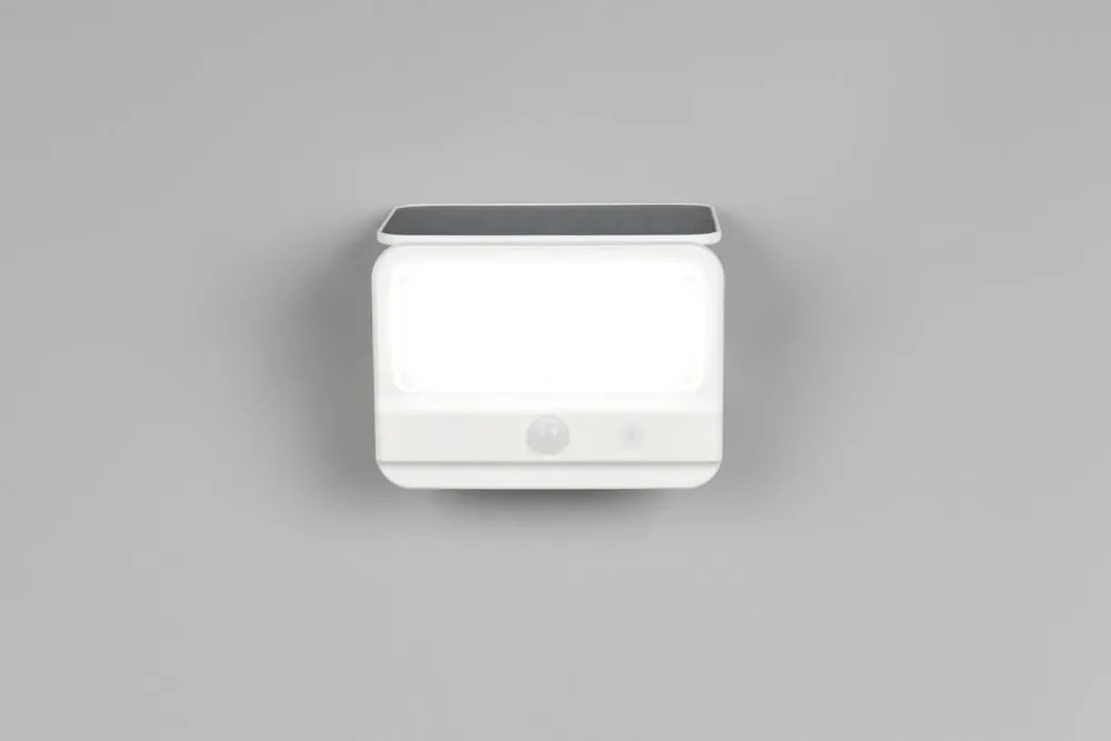 LED стенно външно осветително тяло със соларен панел (височина 9 cm) Viamao – Reality