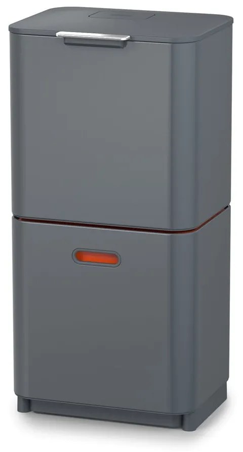 Графитно сив контейнер за сортирани отпадъци Totem Max, 60 л - Joseph Joseph