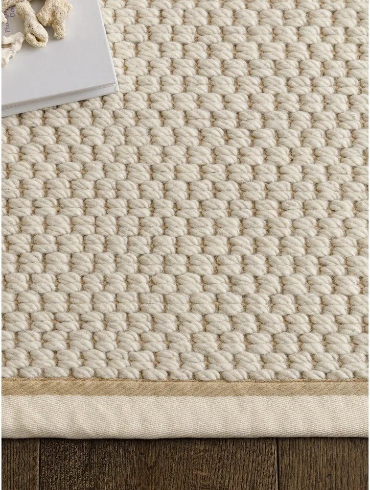 Кремав двустранен ръчно изработен килим със смес от вълна 160x240 cm Korra Double Loop – Asiatic Carpets