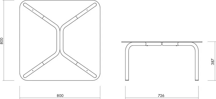 Масичка за кафе със стъклен плот в сребрист цвят 60x80 cm Uku – noo.ma