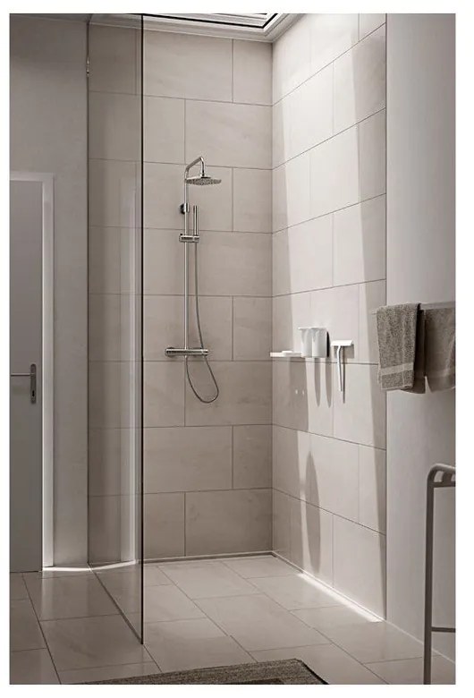 Бял метален дозатор за сапун, монтиран на стена, 200 ml Rim - Zone